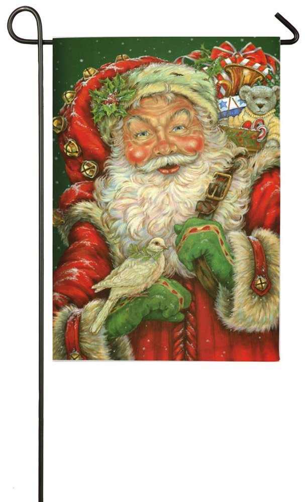 "Jolly Santa" Christmas Garden Flag