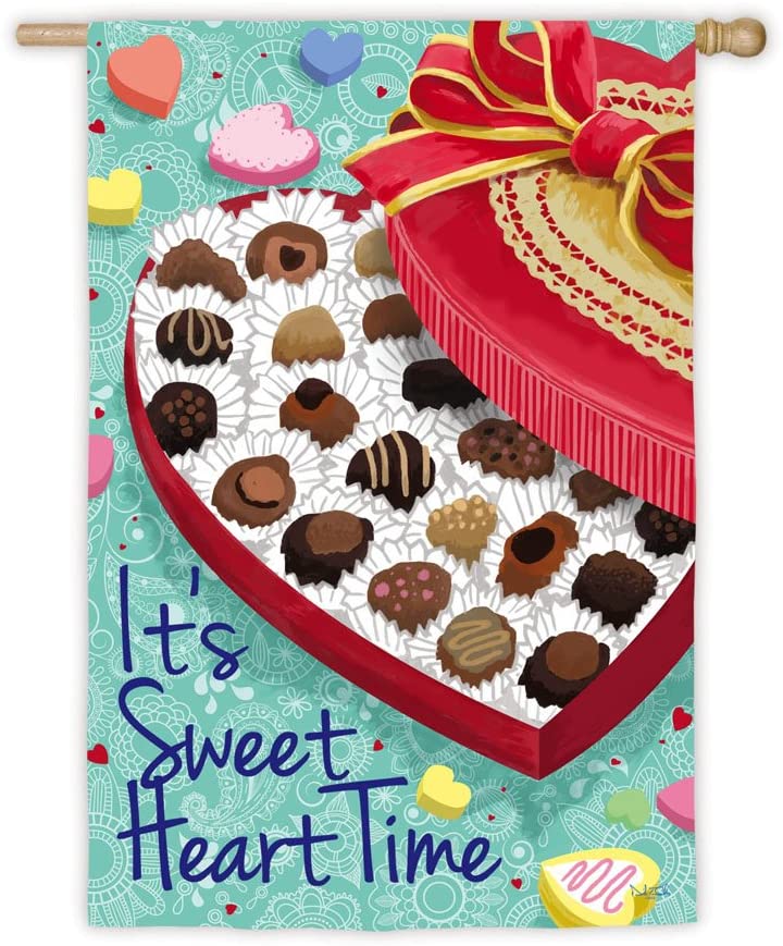 "It's Sweetheart Time" Valentine's Day Flag