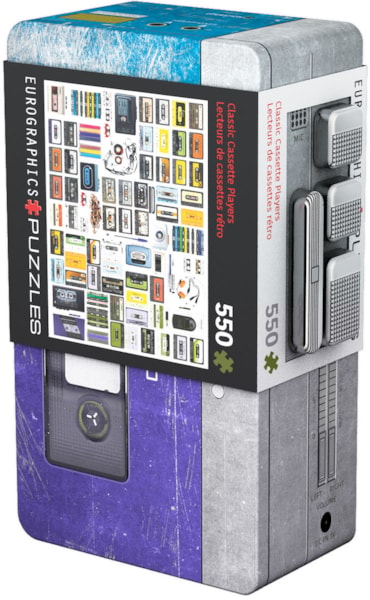 "Cassette Player Tin" 550 Piece Puzzle