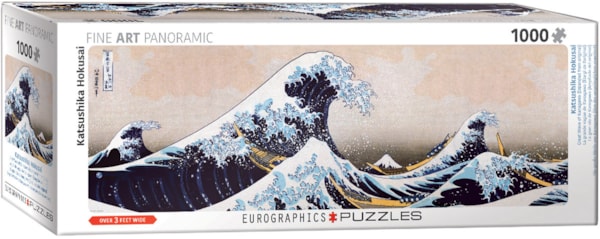 "Great Wave Off Kanagawa" 1000 Piece Panoramic Puzzle