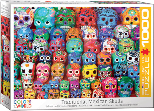 "Traditional Mexican Skulls" 1000 Piece Puzzle