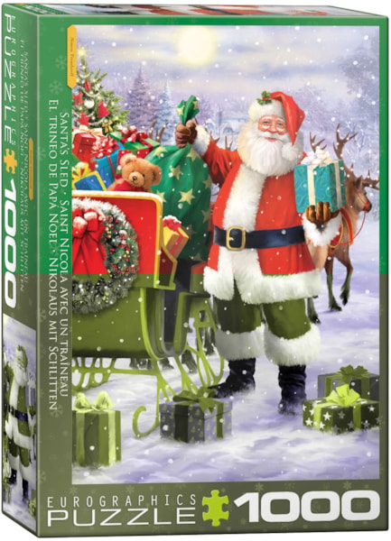 "Santa with Sled" 1000 Piece Puzzle