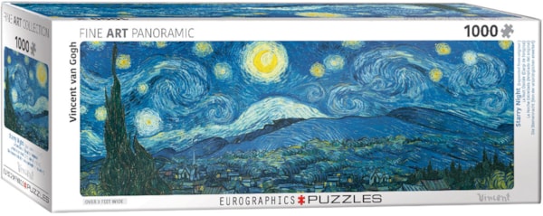 "Starry Night Panorama by Vincent van Gogh" 1000 Piece Puzzle