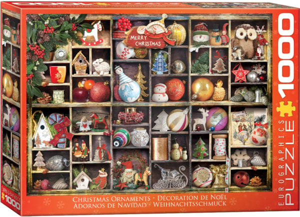 "Christmas Ornaments" 1000 Piece Jigsaw Puzzle
