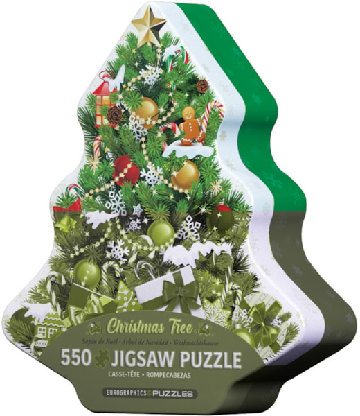 "Christmas Tree" 550 Piece Puzzle in a Tin