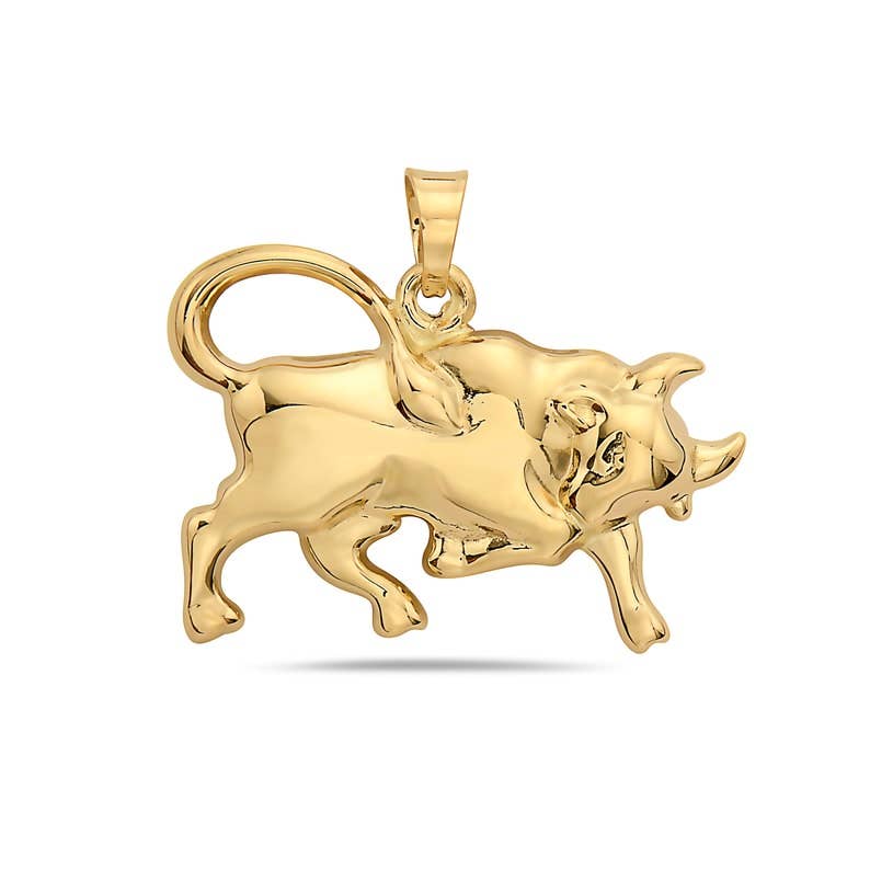 14K ZODIAC SIGN CHARMS: TAURUS / Gold