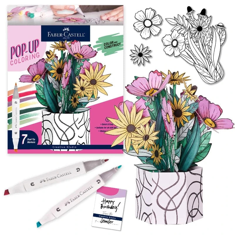 Pop Up Coloring Bouquet - Wildflower Bunch
