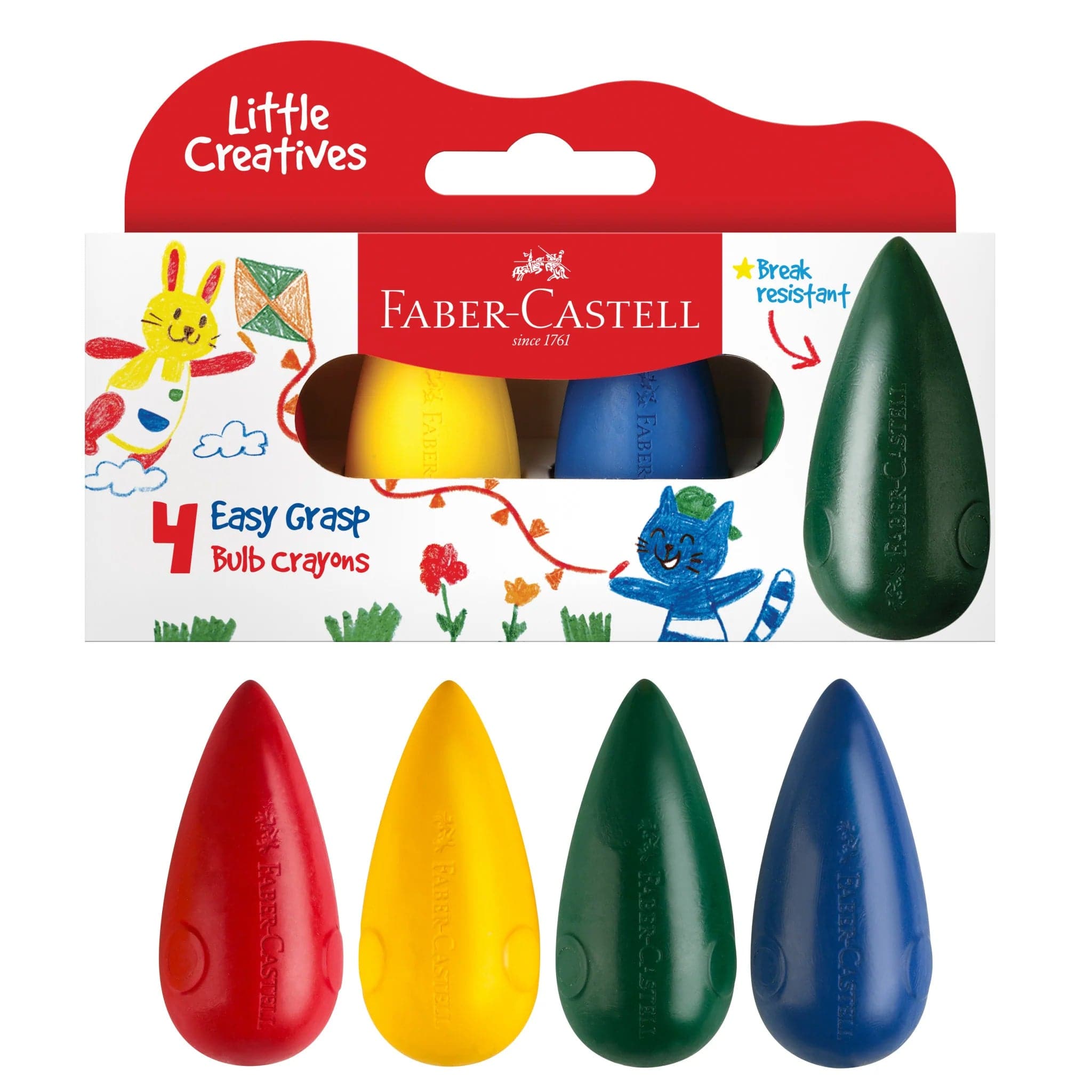 Little Creatives 4 Easy Grip Crayons