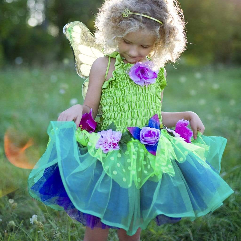 Fairy Blooms Dress w/ Wings & HB, Size 3-4