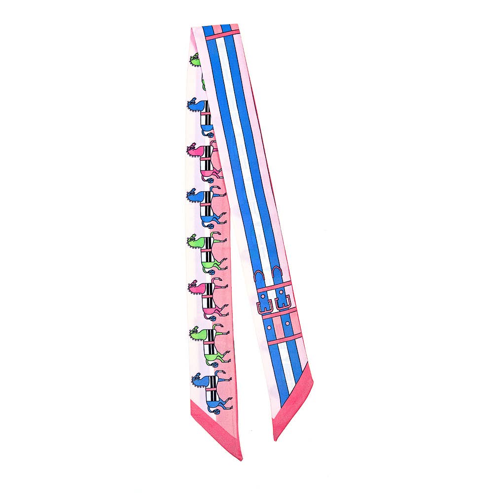 Middleburg Mini Scarf: Pink