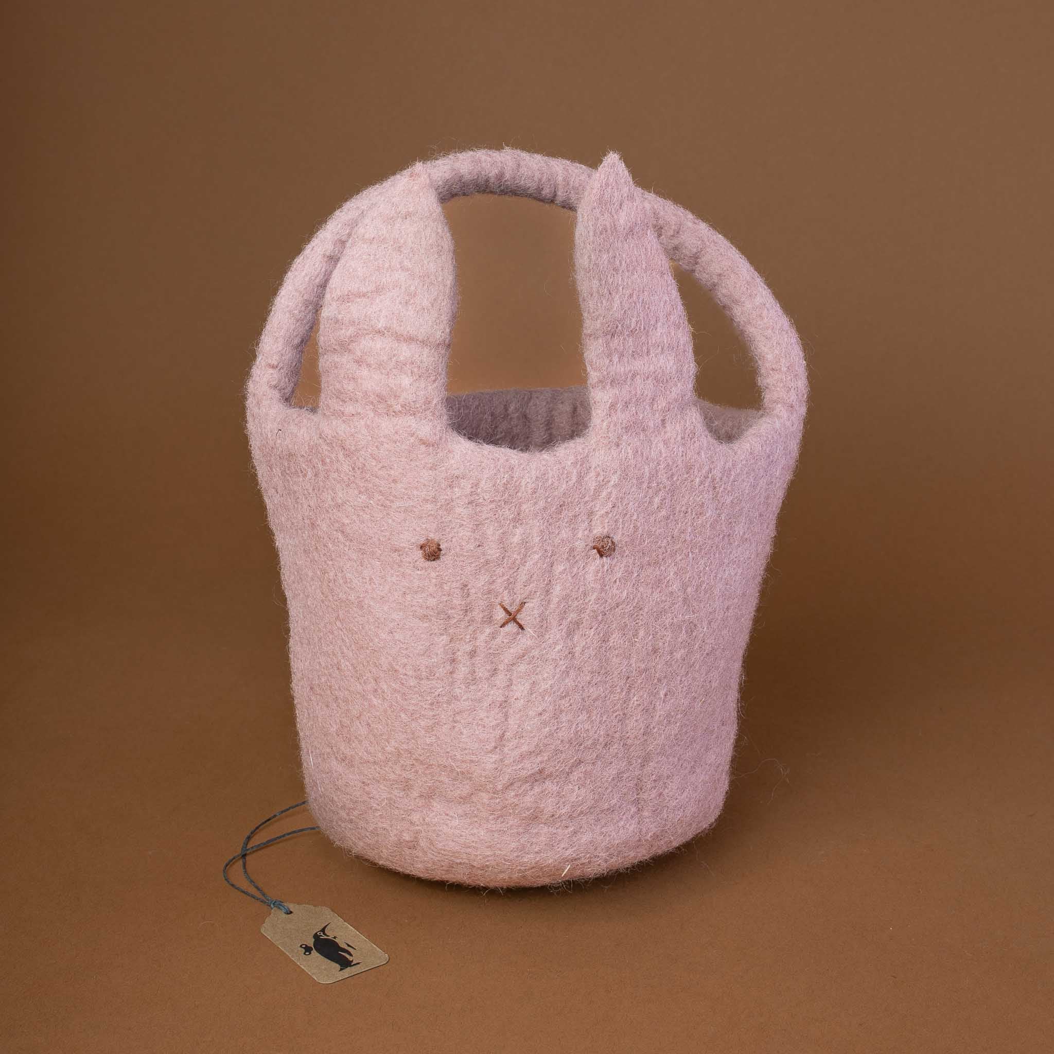 Felt Bunny Basket | Lavender