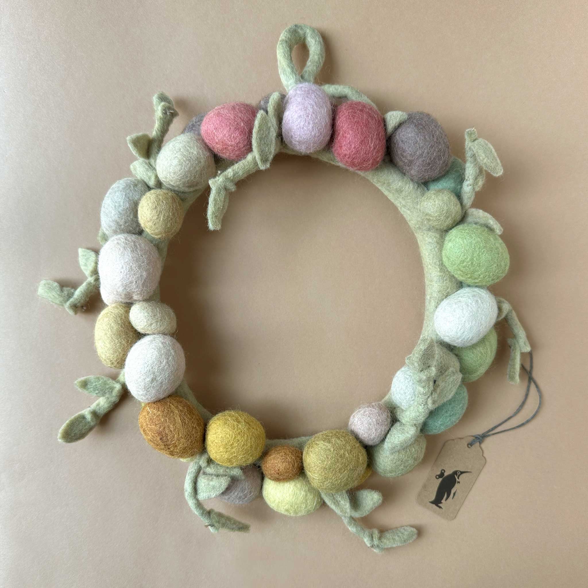Felt Egg Wreath | Ombre