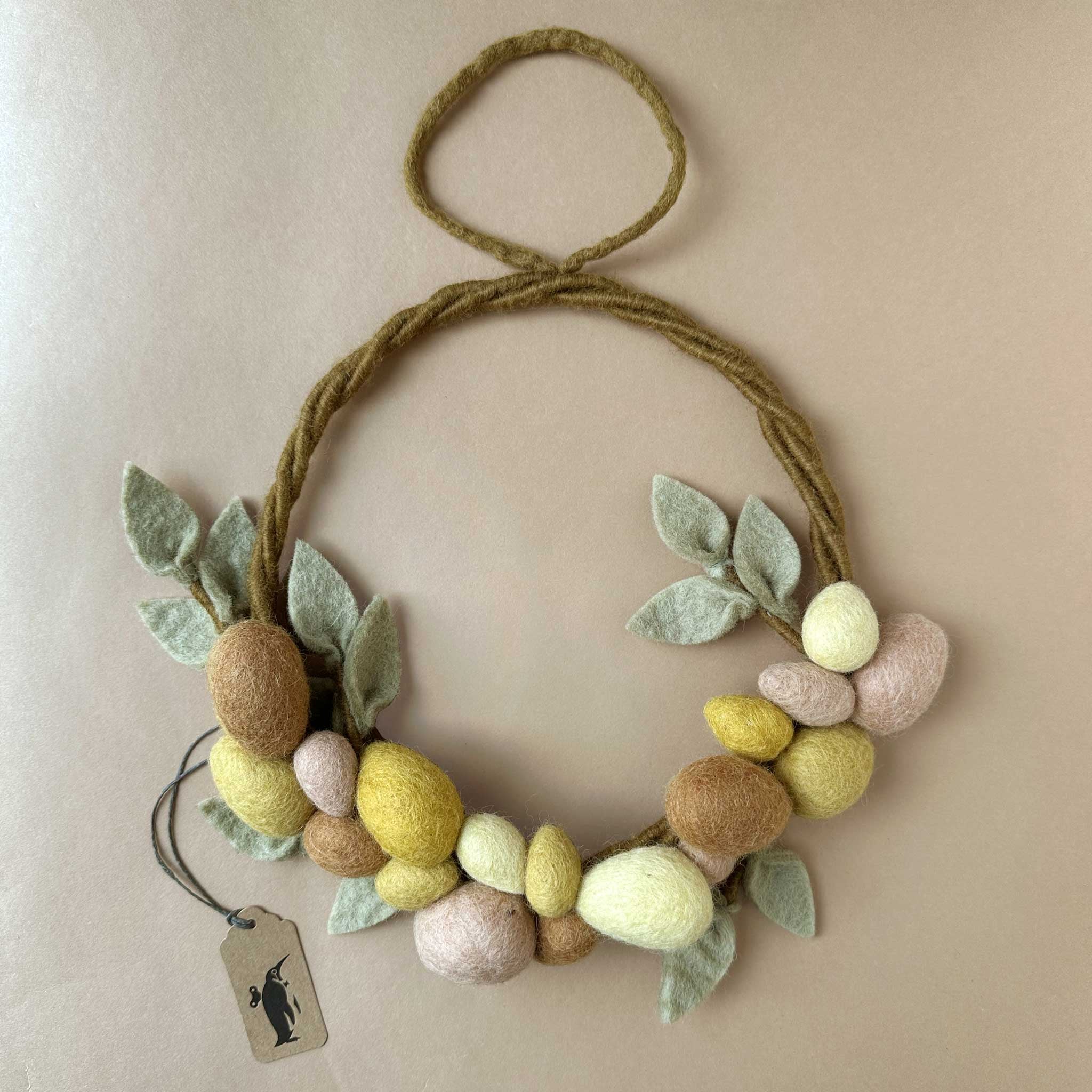 Felt Egg Wreath | Sunshine