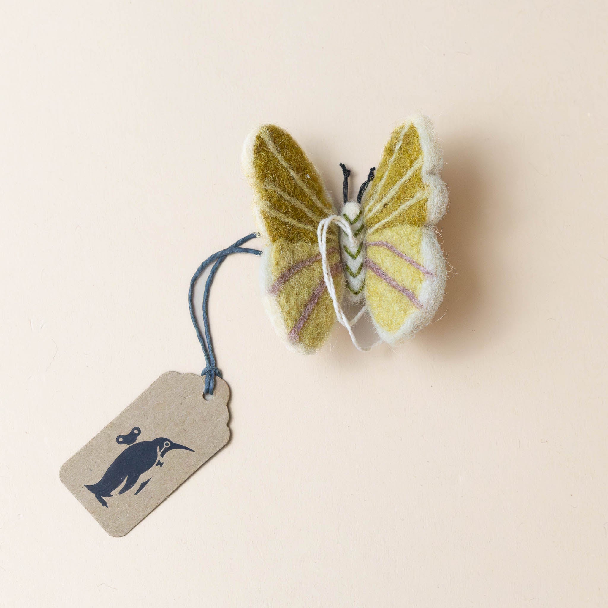 Felted Butterfly Ornament | Ochre