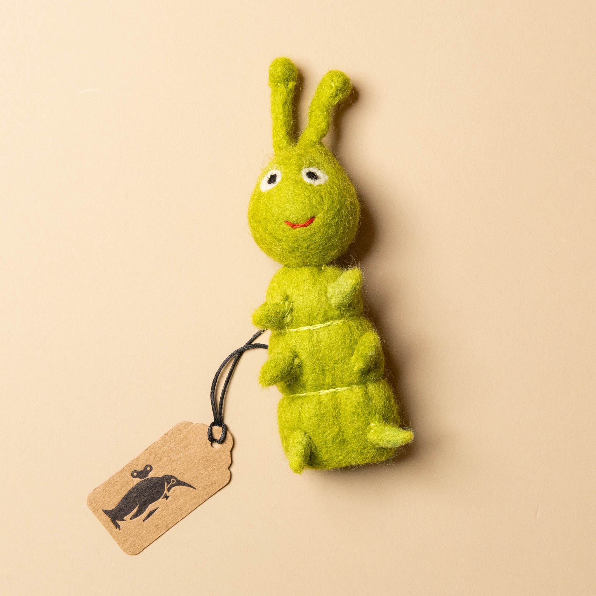 Felted Caterpillar Finger Puppet