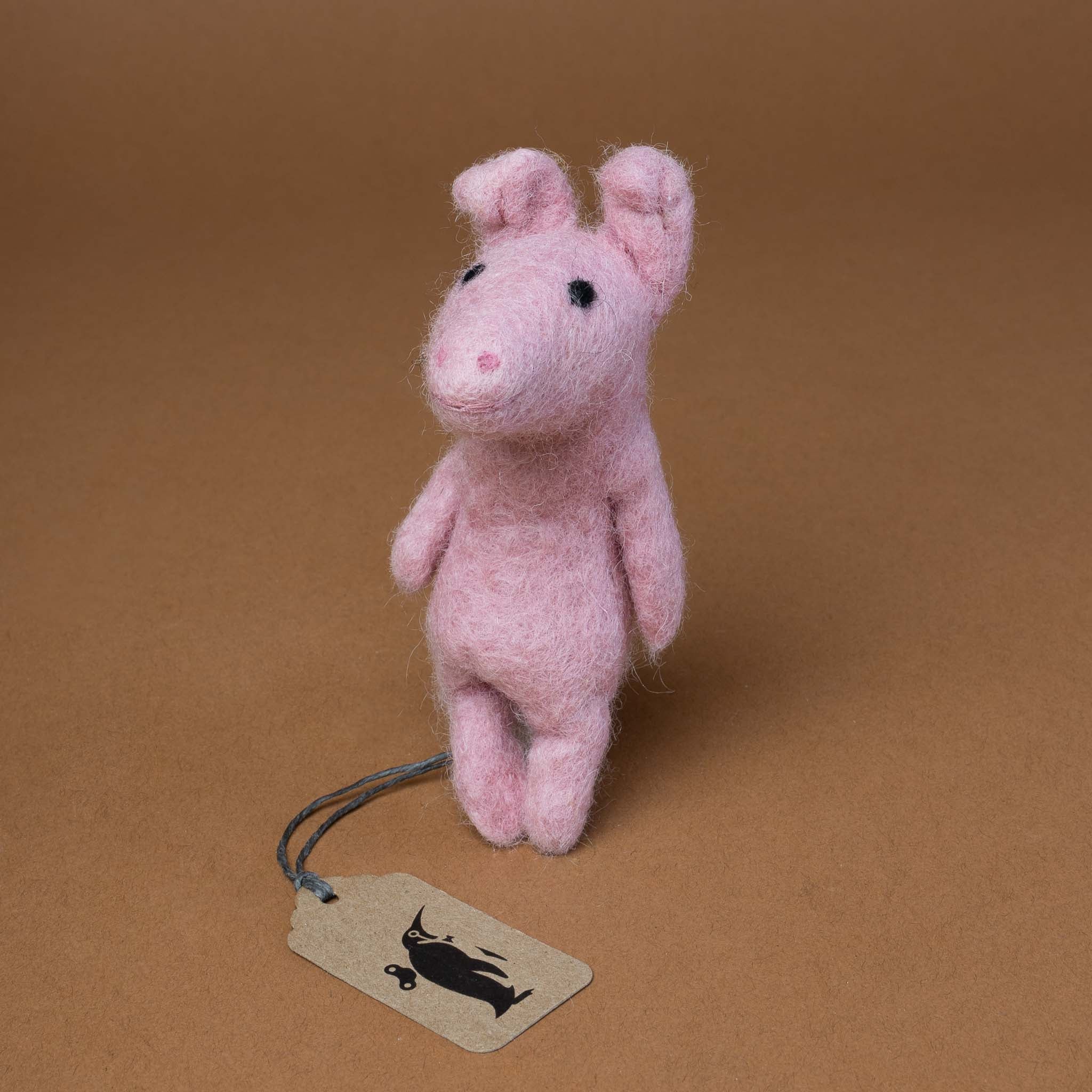 Felted Finger Puppet | Pink Piggie