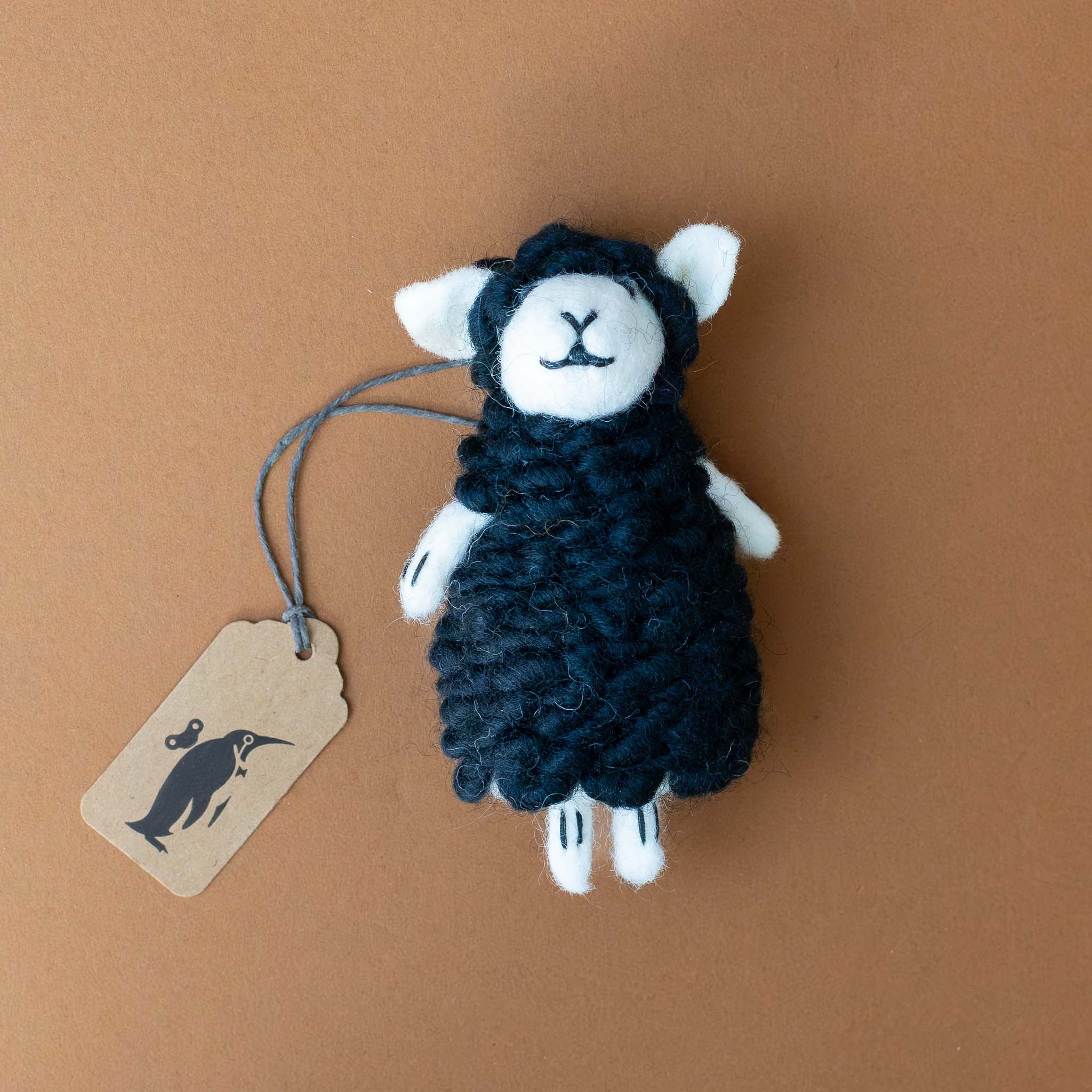 Felted Finger Puppet | Wooly Sheep - Black Coat