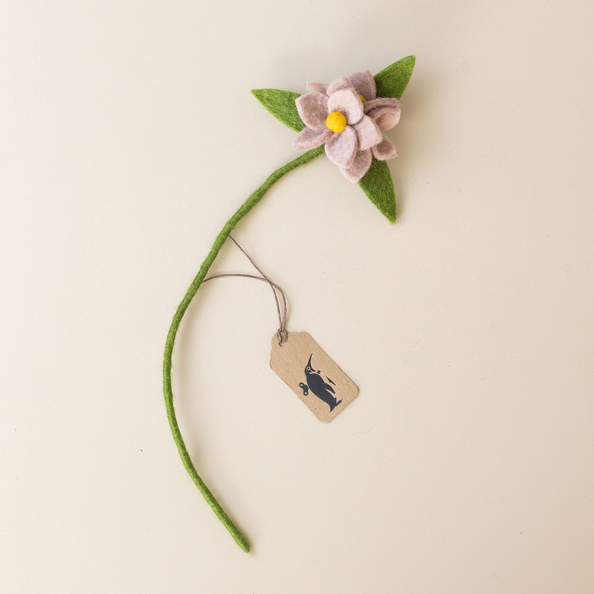 Felted Flower Stem | Blush