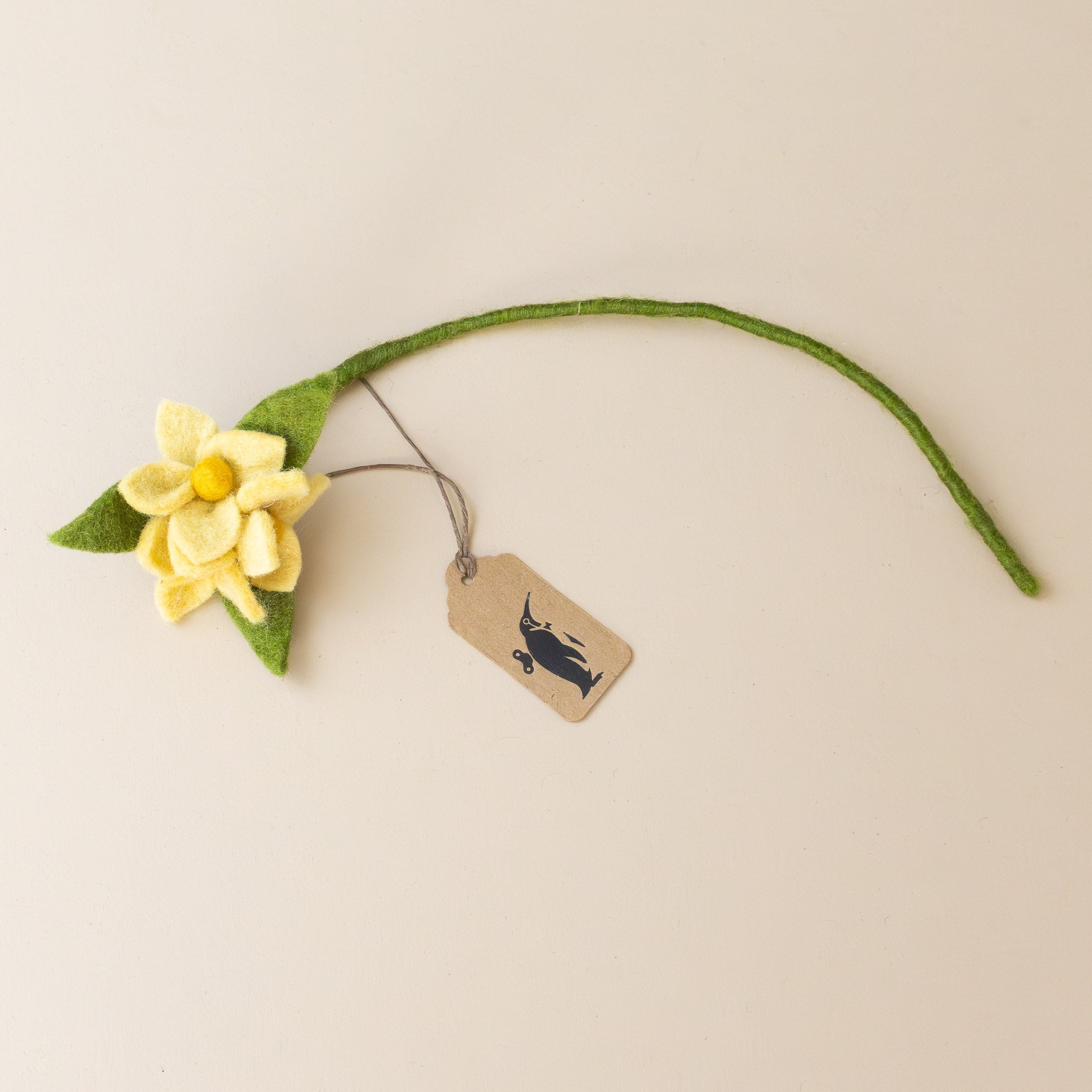 Felted Flower Stem | Butter