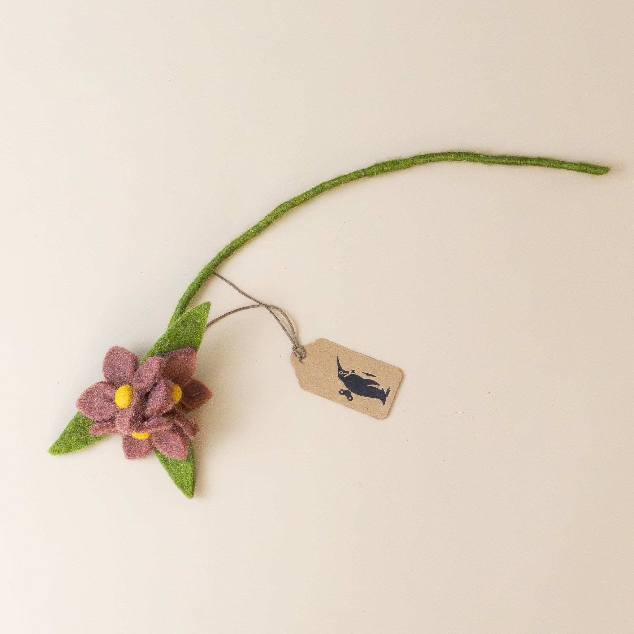 Felted Flower Stem | Rouge