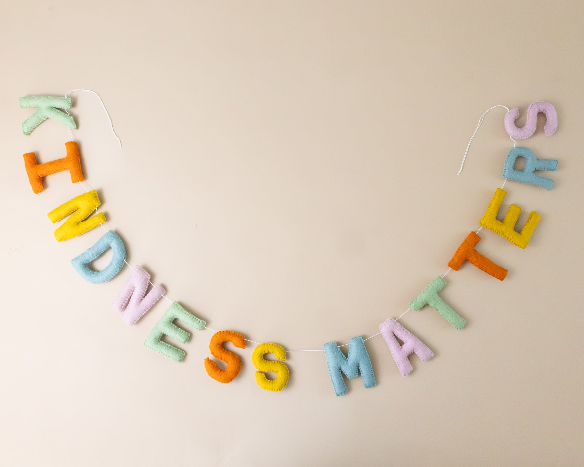 Felted Kindness Matters Garland