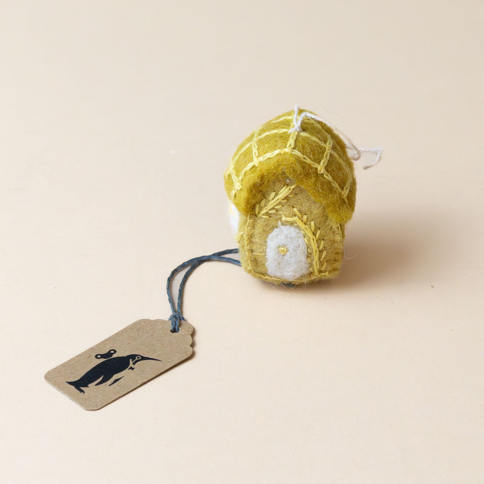Felted Spring House Ornament | Ochre