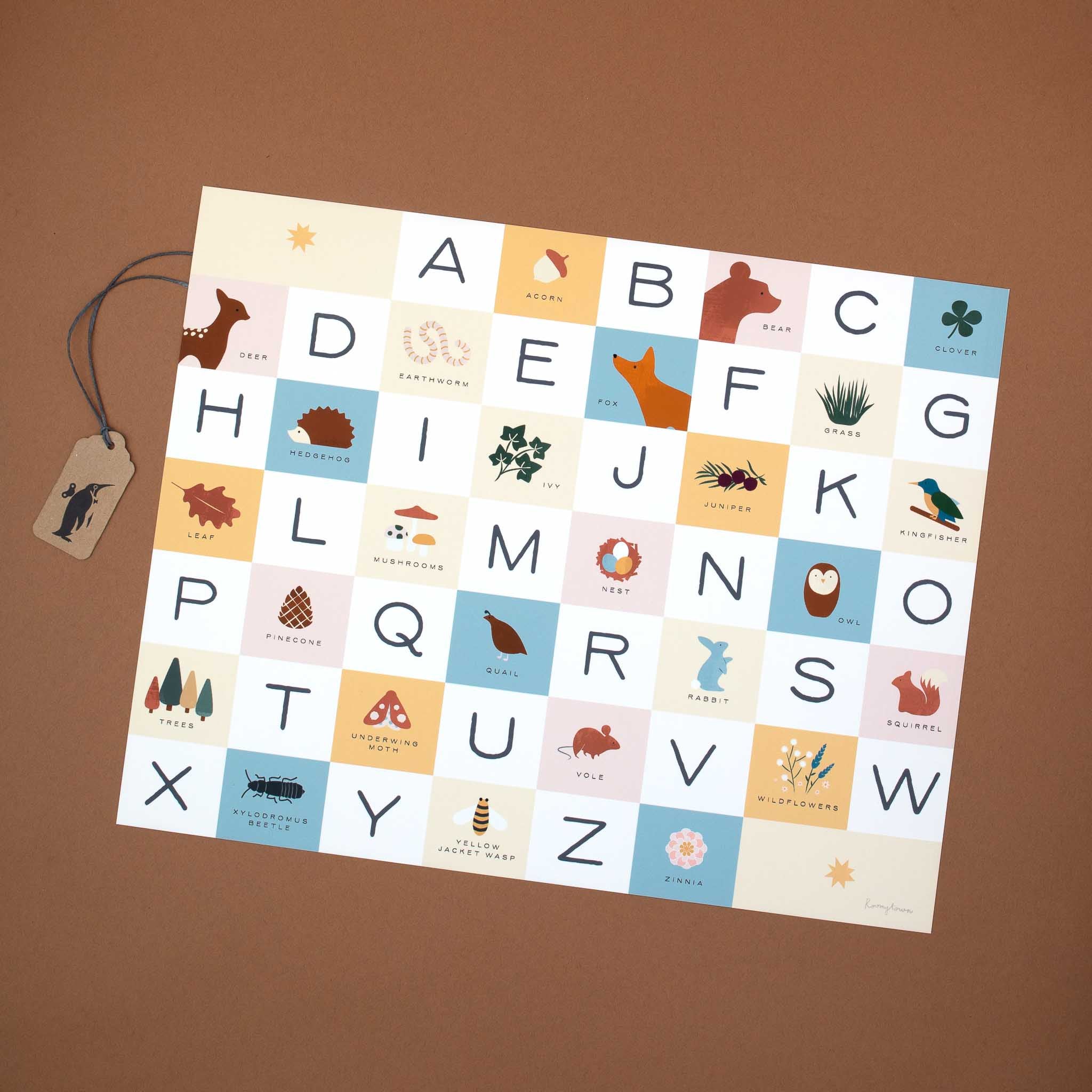 Fine Art Print | Woodland Alphabet