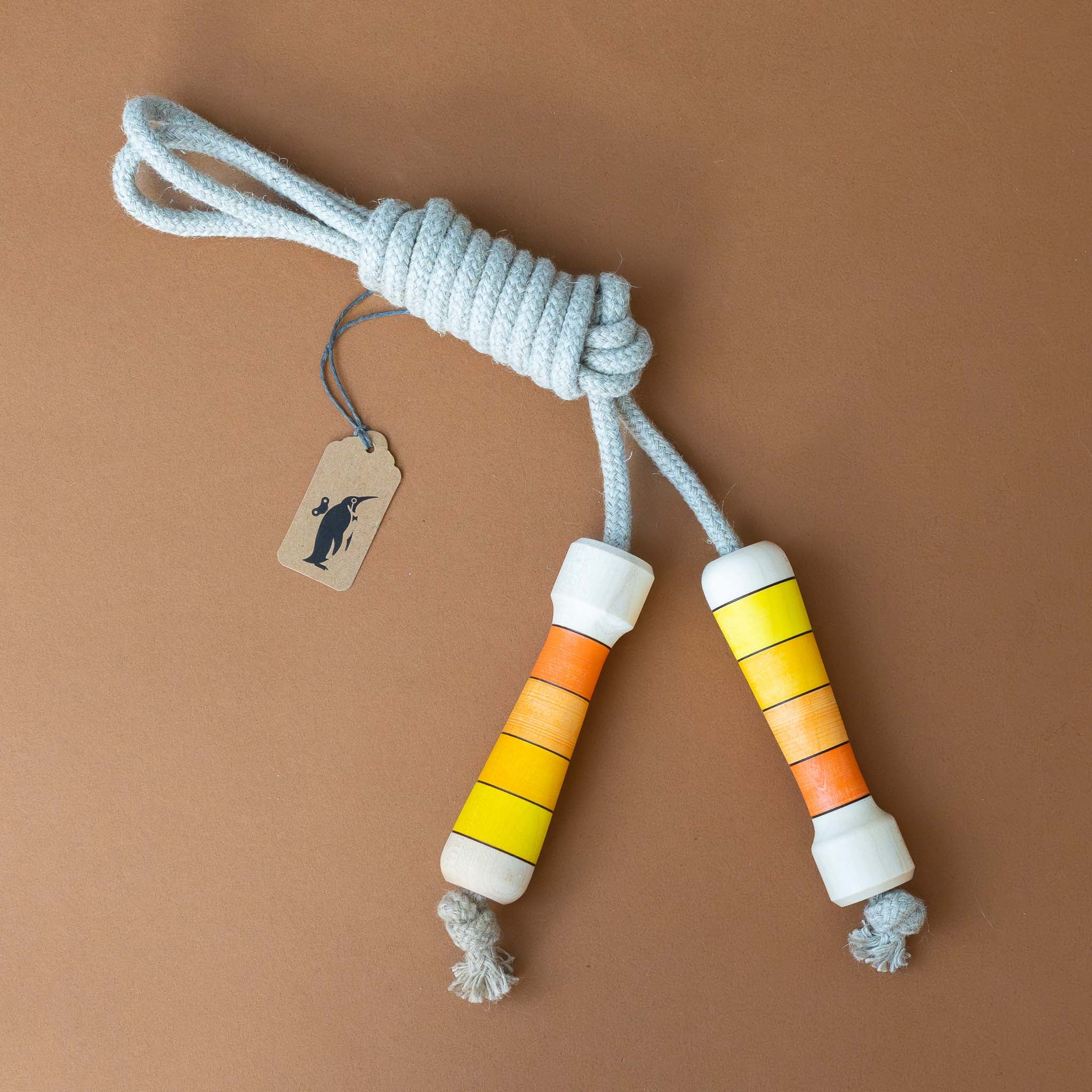 Flamenco Jump Rope With Wooden Handles | Orange Ombre