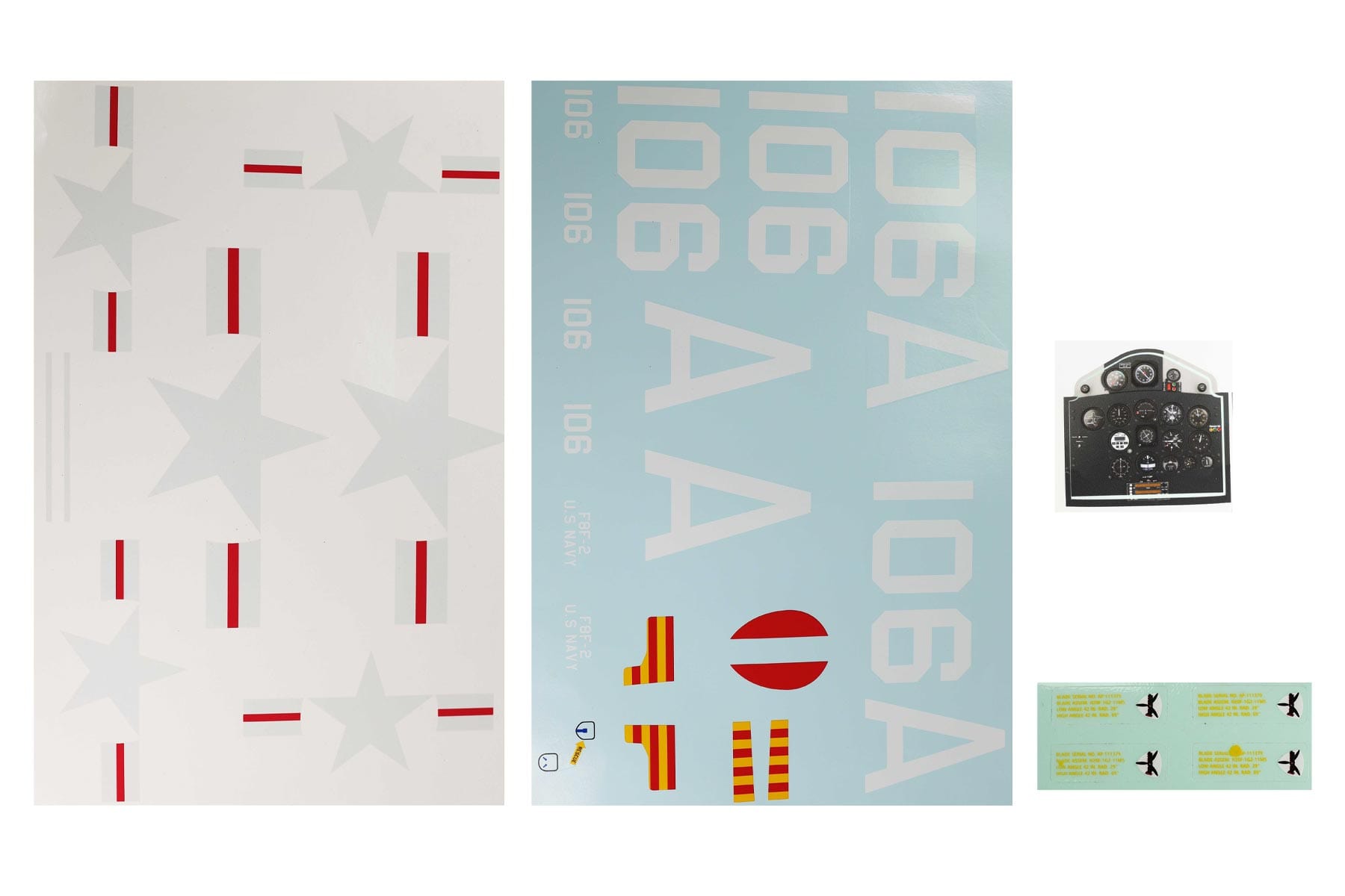 FlightLine 1200mm F8F Decal Sheet - Type B