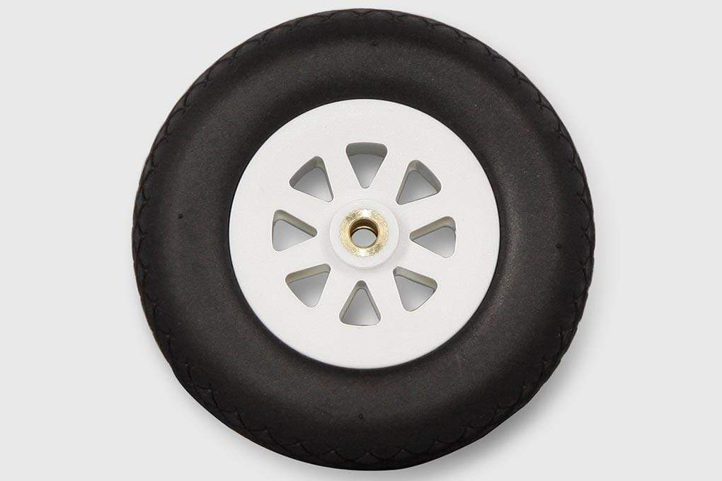 Freewing 85mm (3.34") x 26mm EVA Treaded Wheel for 5.2mm Axle