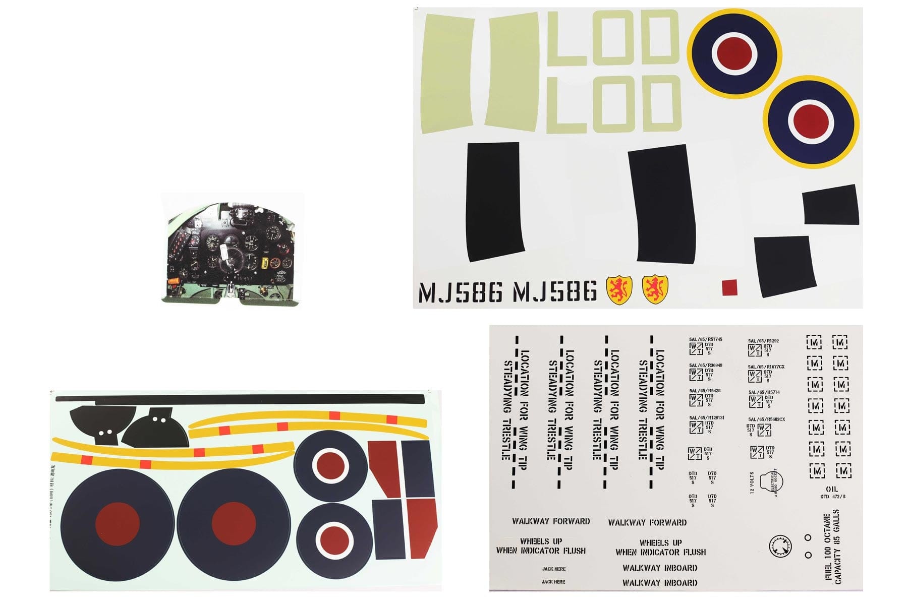 FlightLine Spitfire Decal Sheet