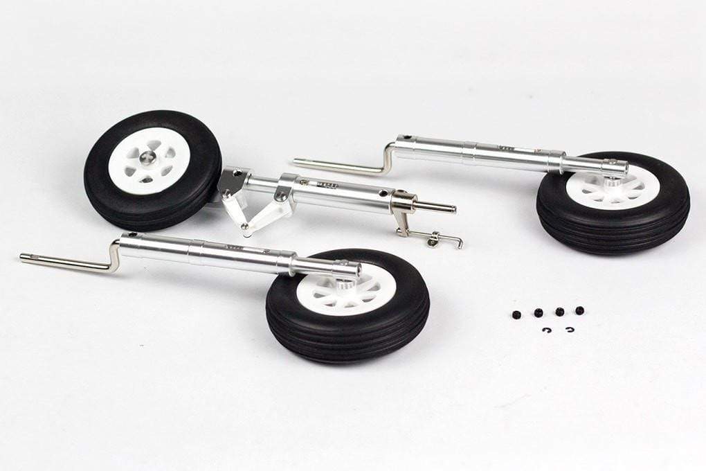 FlightlineRC P-38 Complete Shock Absorbing Strut and Tire Set