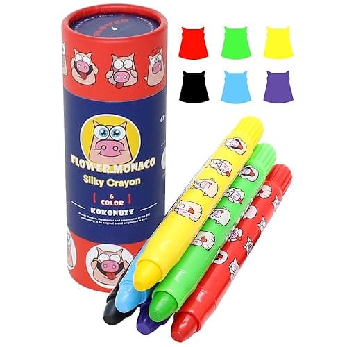 Flower Monaco Silky Crayons (6 pack)