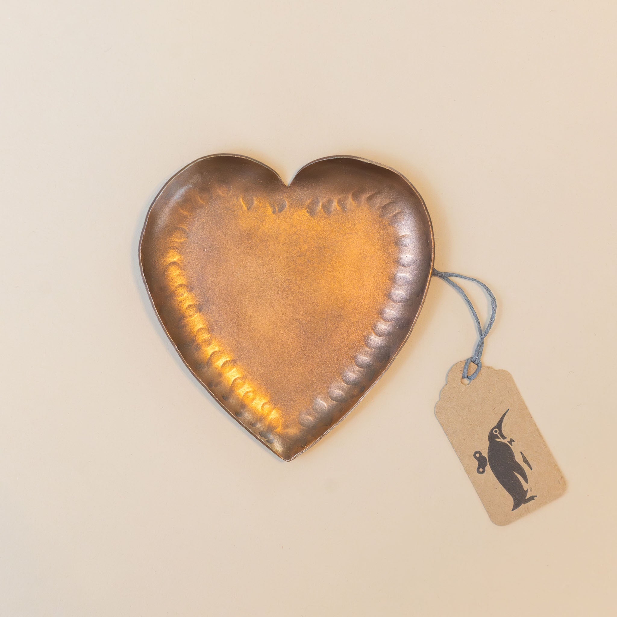 Forged Iron Heart Tray | Copper