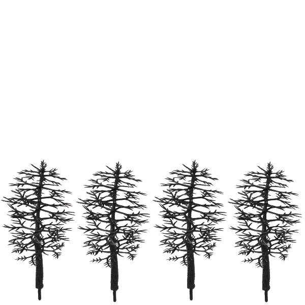 4 Bare Dollhouse Miniature Trees