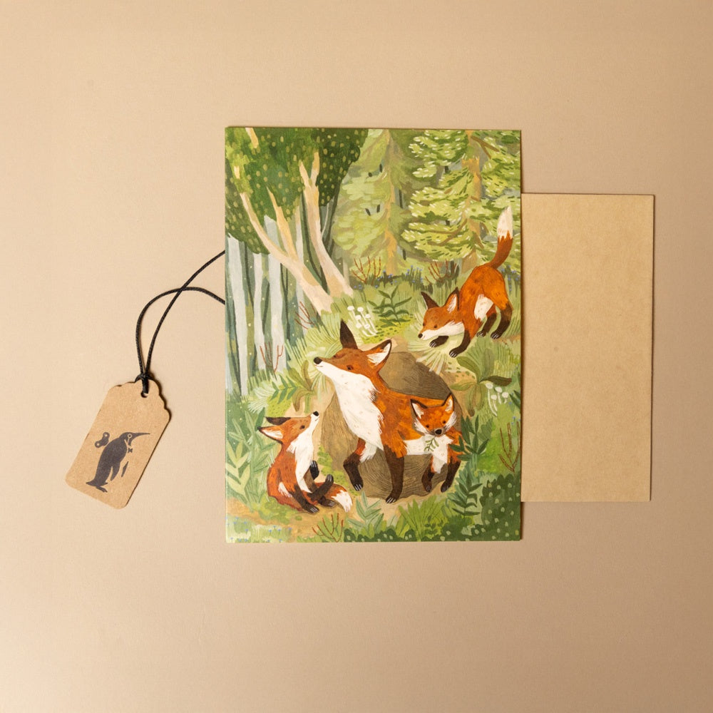 Fox Den Greeting Card