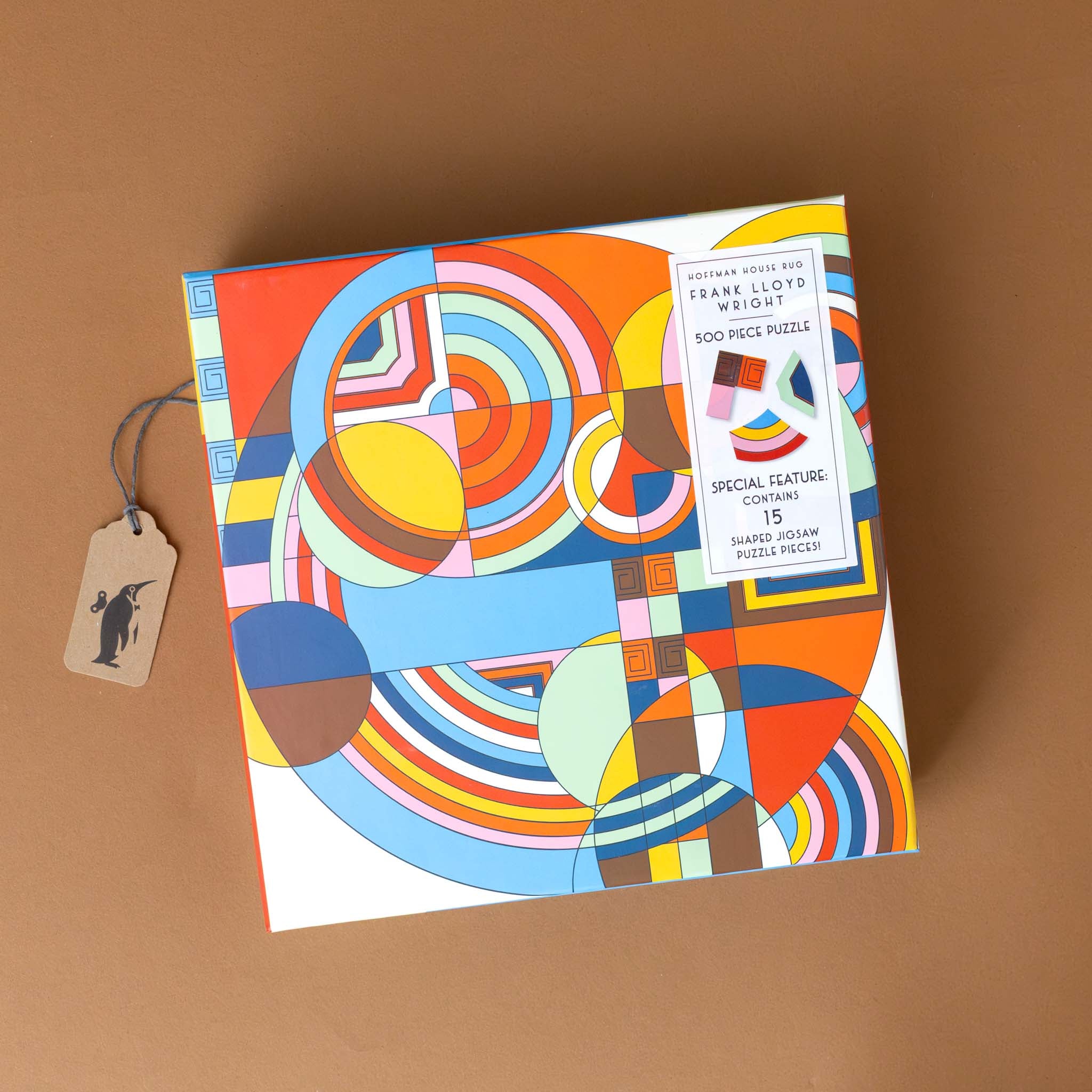 Frank Lloyd Wright  500pc Shaped Puzzle | Hoffman House Rug