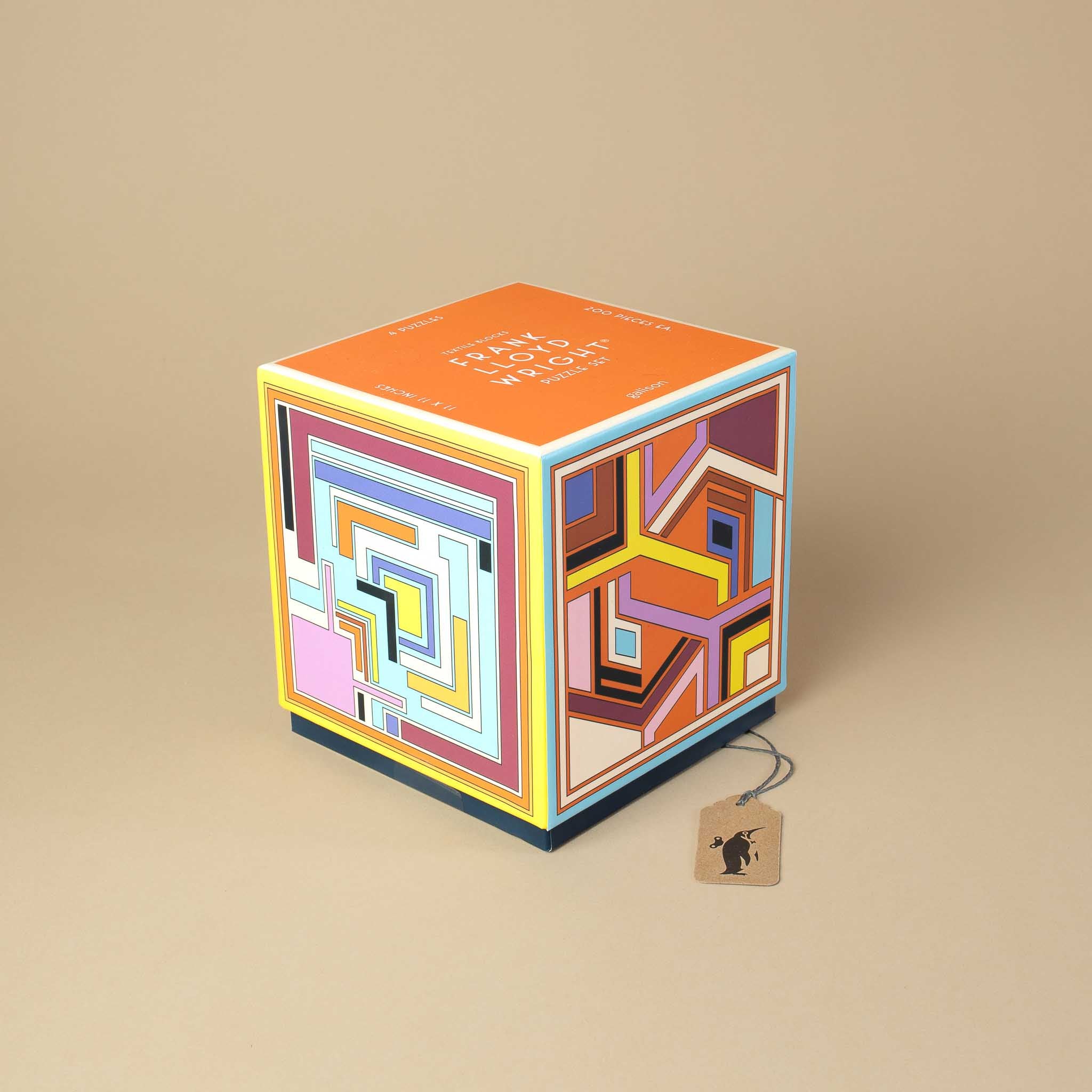 Frank Lloyd Wright Textile Blocks Set of 4 Puzzles