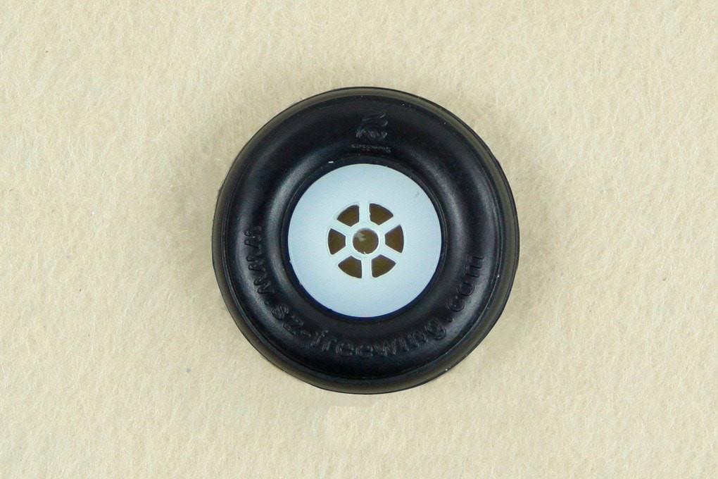 Freewing 34mm (1.34") x 10.5mm Polyurethane Treaded Wheel for 2.4mm Axle - Type A