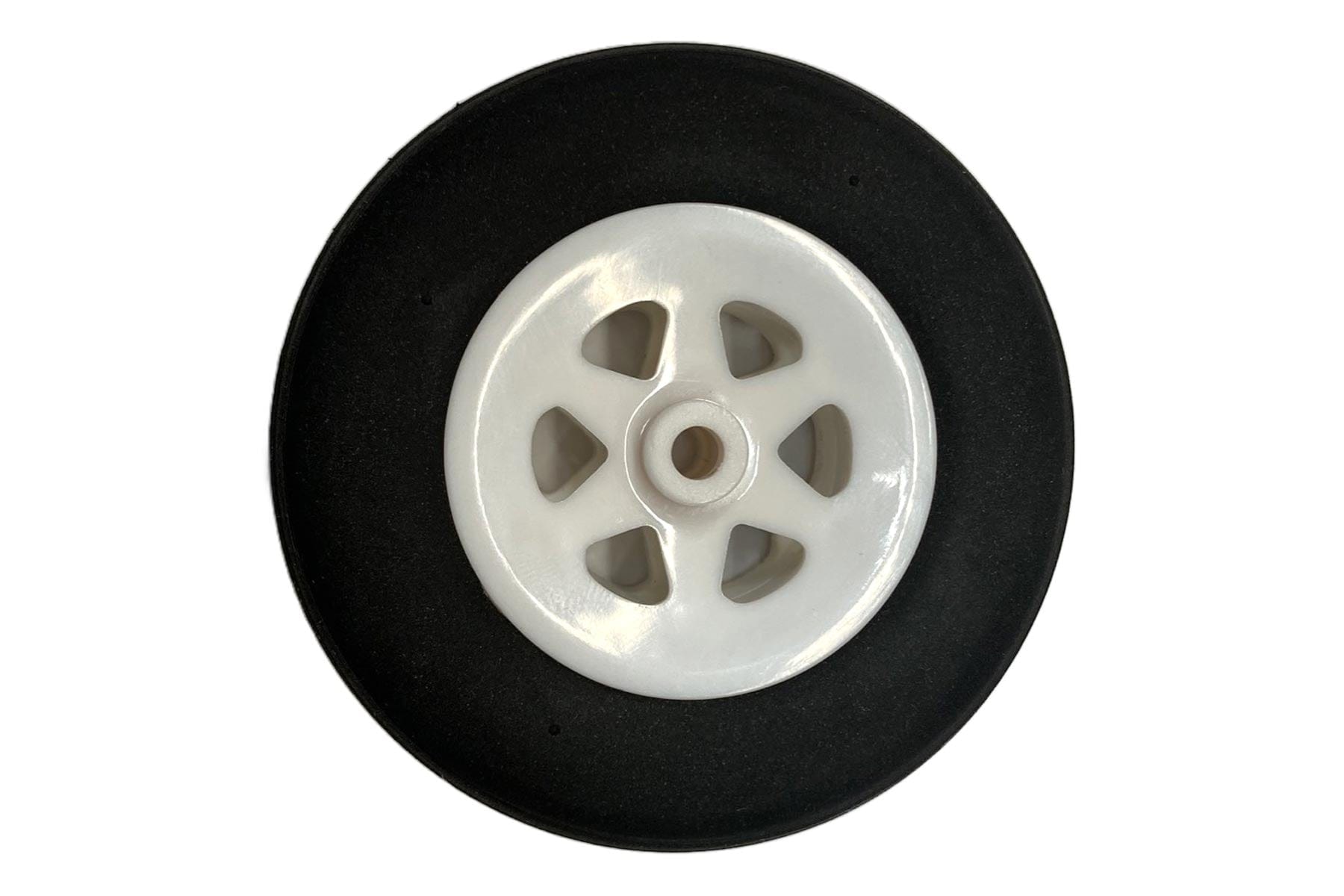 Freewing 65mm (2.55") x 16mm EVA Treaded Wheel for 4.2mm Axle - White