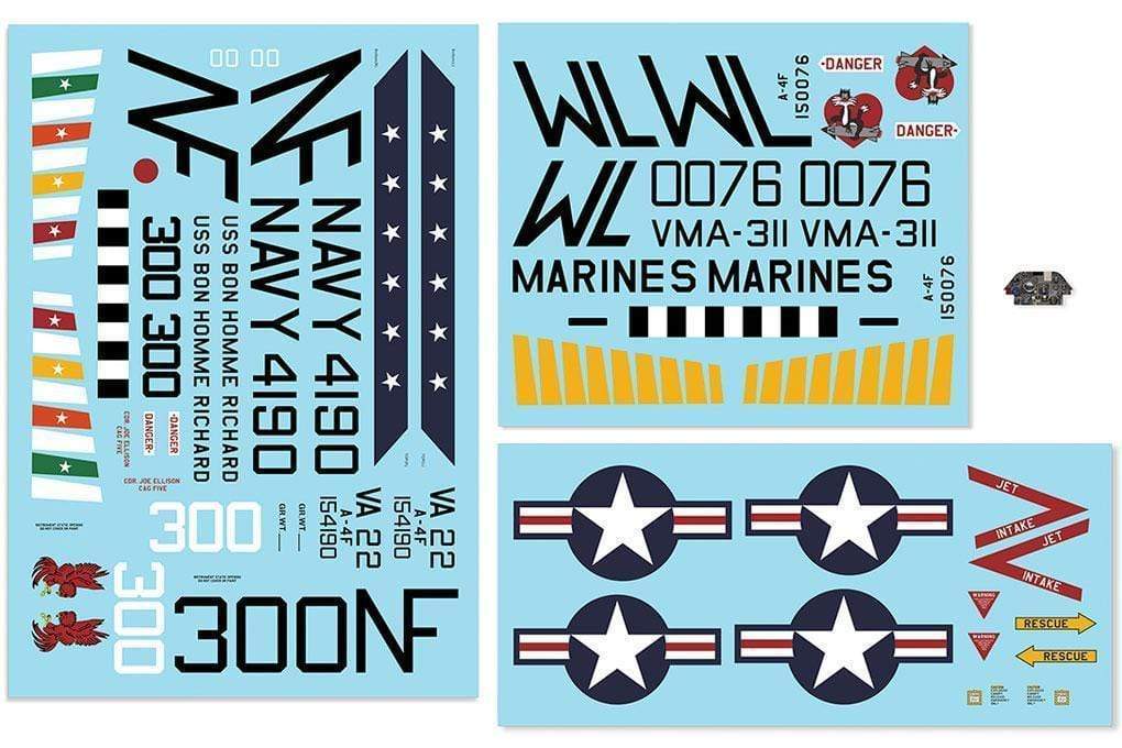 Freewing 80mm A-4 Decal Sheet