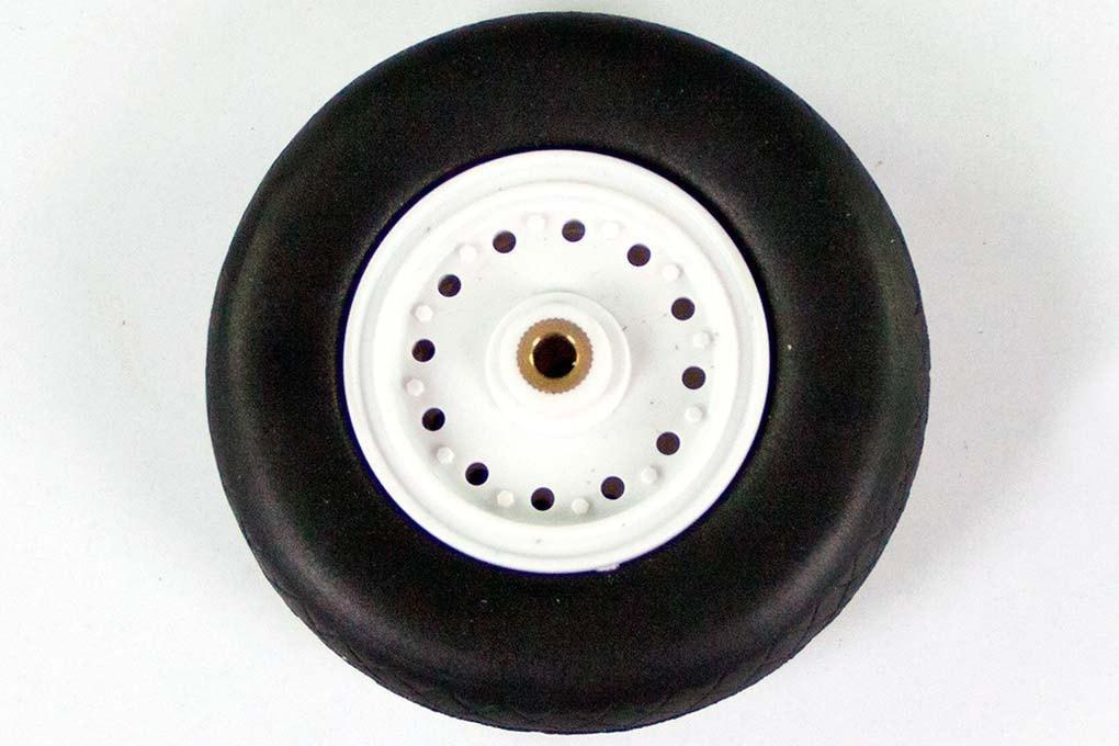 Freewing 85mm (3.35") x 26mm EVA Treaded Wheel for 5.2mm Axle