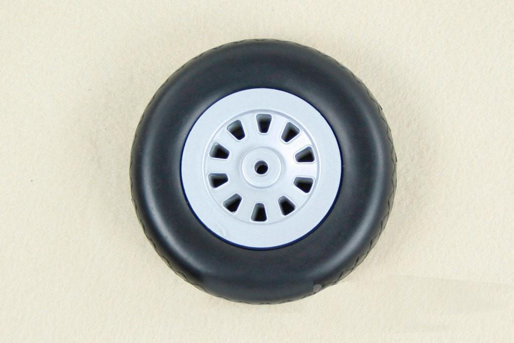 Freewing 85mm (3.34") x 27mm EVA Treaded Wheel for 4.2mm Axle