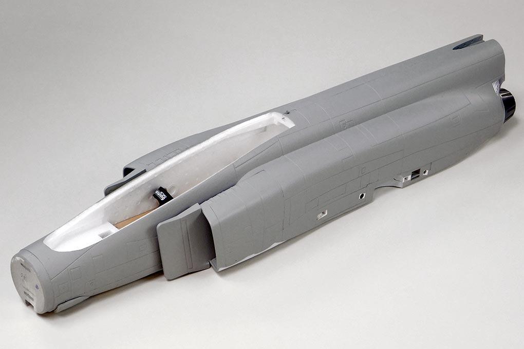 Freewing 90mm EDF F-4 Phantom II Fuselage - Front - Ghost Grey