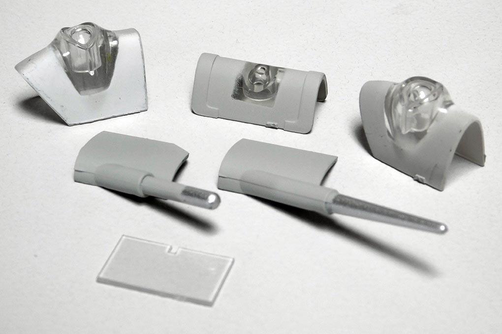 Freewing 90mm EDF F-4 Phantom II Plastic Parts Set C - Ghost Grey