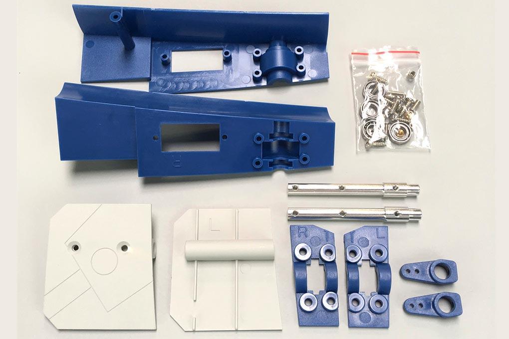 Freewing 90mm EDF F/A-18C Hornet Elevator Mounting Pieces - Base Gray