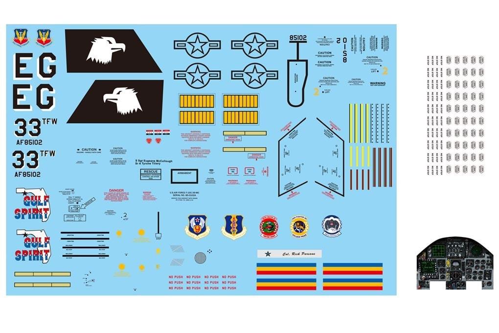 Freewing 90mm F-15C Decal Sheet