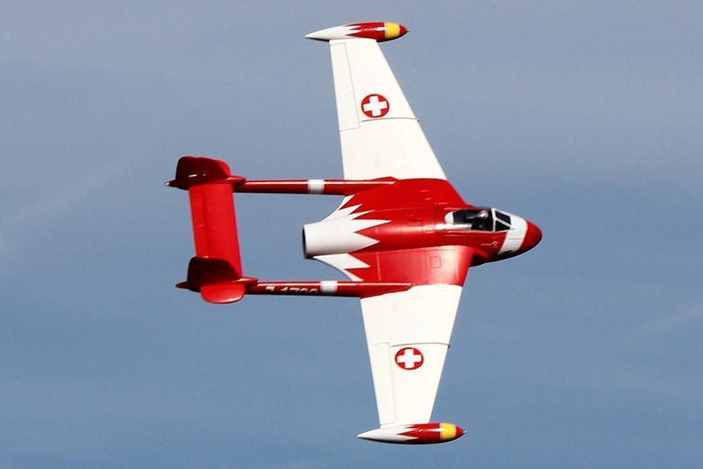 Freewing de Havilland DH-112 Venom V2 Swiss Red High Performance 90mm EDF Jet - PNP
