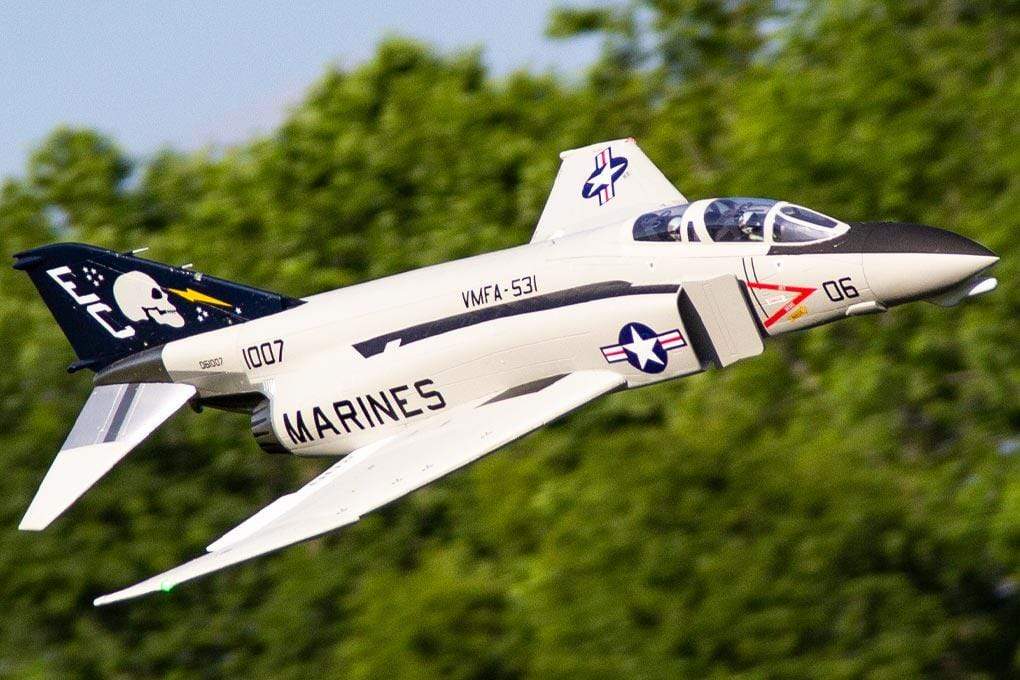 Freewing F-4 Phantom II "Ghost Grey" 90mm EDF Jet - ARF PLUS