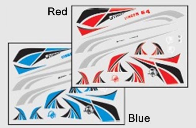 Freewing Stinger 64 Decal Set - Blue